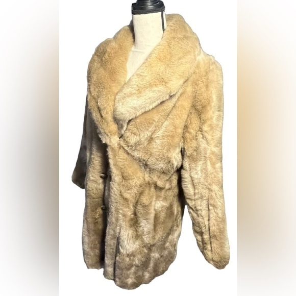 Royal Minke by Hillmoor Vintage faux fur Coat approximate size Medium EUC - Picture 3 of 16
